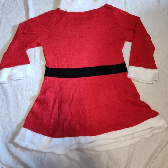 Holiday Time Festive Santa Dress - Red, White, and Black - Picture 2 of 6